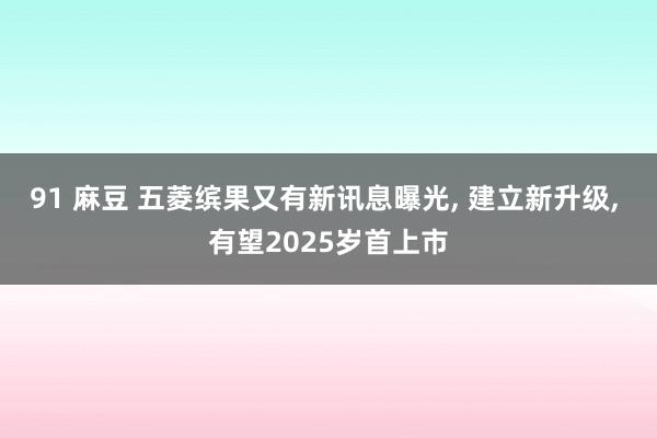 91 麻豆 五菱缤果又有新讯息曝光， 建立新升级， 有望2025岁首上市