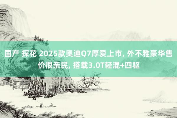 国产 探花 2025款奥迪Q7厚爱上市， 外不雅豪华售价很亲民， 搭载3.0T轻混+四驱